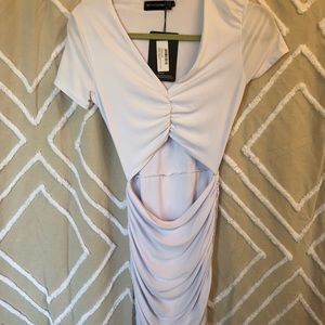 NWT Pretty Little Thing ruched mini dress